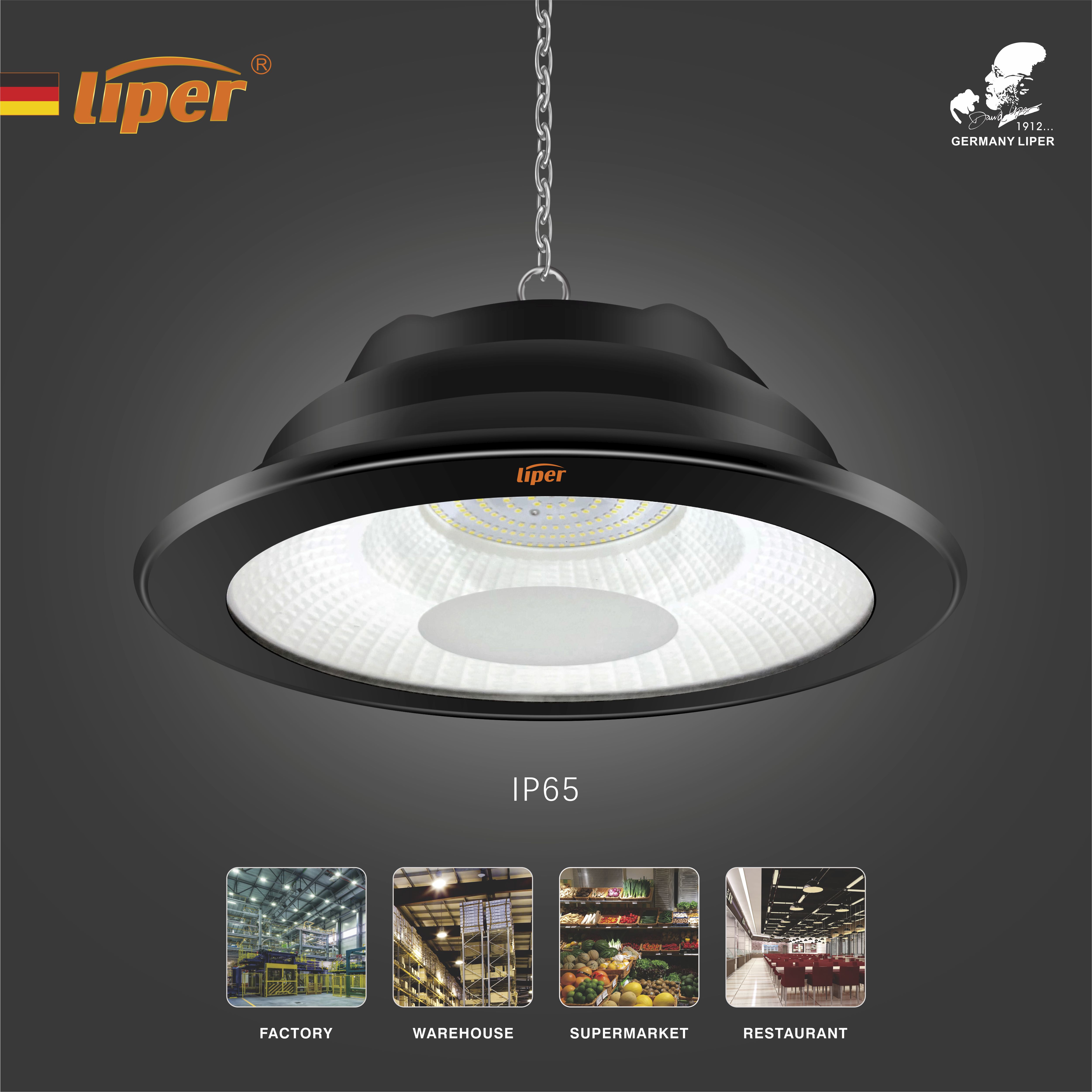 Liper IP65 LED हाई बे लाइट